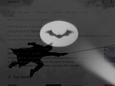 Google蝙蝠俠彩蛋